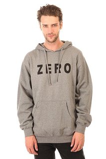 Толстовка кенгуру Zero Army Pullover Gunmetal Heather/White