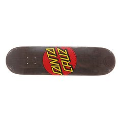Дека для скейтборда для скейтборда Santa Cruz S6 Classic Dot Black 31.8 x 8.25 (21 см)