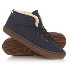 Кеды кроссовки утепленные Globe Motley Mid Fur Navy/Ash