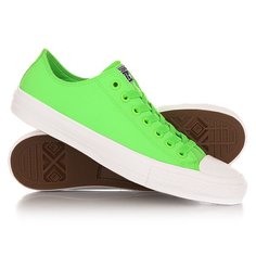 Кеды кроссовки низкие Converse Chuck Taylor All Star Ii Ox Green An Gecko