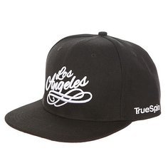 Бейсболка с прямым козырьком TrueSpin Los Angeles Black