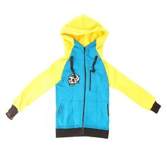 Толстовка классическая детская Shweyka Exception Zip Blue/Yellow