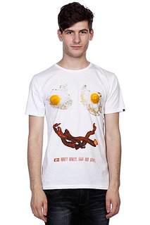 Футболкa Globe Eggs And Bakey Tee White