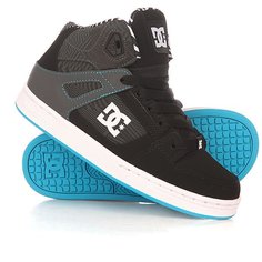 Кеды кроссовки высокие детские DC Rebound Kb Yth Black/White/Blue