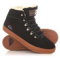 Кеды кроссовки утепленные детские Quiksilver Youth Jax Black/Brown