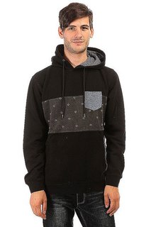Толстовка кенгуру Quiksilver Strangenighthoo Otlr Black