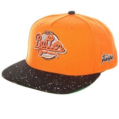 Бейсболка с прямым козырьком TrueSpin Splatter Baller Orange