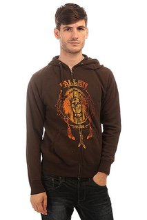 Толстовка классическая Fallen Native Trip Zip Hood Brown