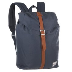 Рюкзак городской Herschel Post Mid Volume Navy/Tan Synthetic Leather