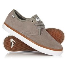 Кеды кроссовки низкие детские Quiksilver Shorebreksuedyt Grey