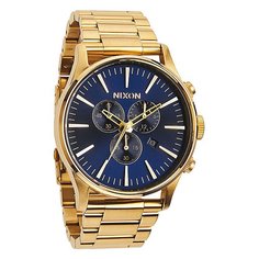 Часы Nixon Sentry Chrono Gold/Blue Sunray