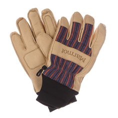 Перчатки сноубордические Marmot Lifty Glove Tan/Electric Blue