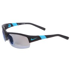 Очки Nike Optics Show X2 R Grey W/Sky Blue Flash/Clear Lens Matte Black/Turbo Green