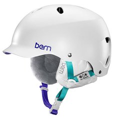 Шлем для сноуборда женский Bern Snow Hardhat Lenox Satin White/White Liner