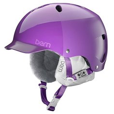 Шлем для сноуборда женский Bern Snow Hardhat Lenox Satin Purple Hatstyle/White Liner