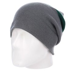 Шапка носок Diamond Cities Fold Beanie Grey/Green