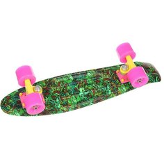 Скейт мини круизер Пластборд Neon Frog Toys Green/Multi 6 x 22.5 (57.2 см) Пластборды