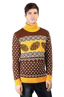 Свитер Запорожец Cone Brown/Yellow