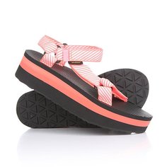 Сандалии женские Teva Flatform Universal Candy Stripe Coral