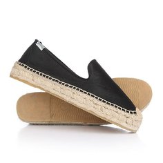 Эспадрильи женские Soludos Platform Smoking Slipper Fashion Calf Hair/Black