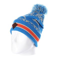 Шапка с помпоном Запорожец Deer Beanies Blue