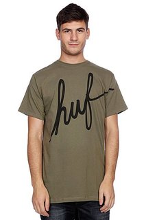 Футболка Huf Big Script Olive