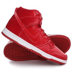 Кеды кроссовки высокие Nike Dunk High Premium Sb Gym Red