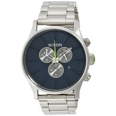 Часы Nixon Sentry Chrono Midnight Blue/Volt Green