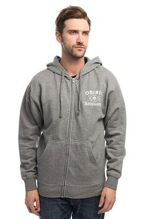 Толстовка классическая Osiris Fleece Zip Skateboarding Gunmetal