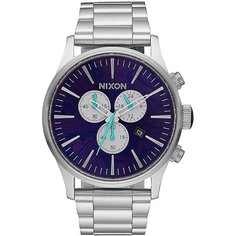 Кварцевые часы Nixon Sentry Chrono Purple