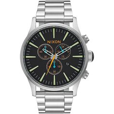 Кварцевые часы Nixon Sentry Chrono Black/Multi