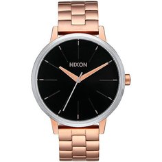 Кварцевые часы женские Nixon Kensington Rose Gold/Black Sunray