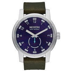 Кварцевые часы Nixon Patriot Leather Purple/Olive