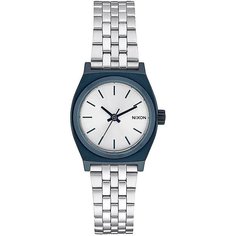 Кварцевые часы женские Nixon Small Time Teller Navy/Silver