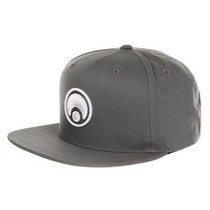 Бейсболка с прямым козырьком Osiris Snap Back Hat Standard Charcoal/White