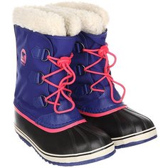 Сапоги зимние детские Sorel Yoot Pac Nylon Grape Juice An Afterglow