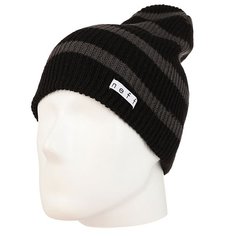 Шапка носок Neff Daily Stripe Beanie Black/Charcoal