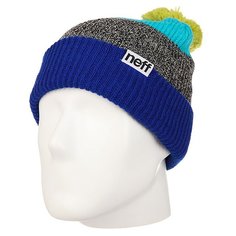 Шапка Neff Snappy Beanie Royal/Heather/Teal