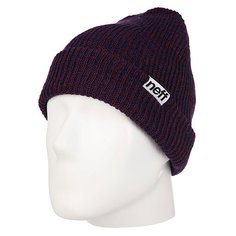 Шапка Neff Fold Heather Beanie Navy/Maroon