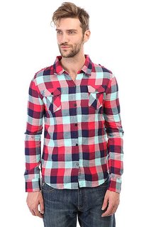 Рубашка в клетку Zoo York Plaid Military Crimson