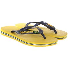 Вьетнамки Havaianas Brasil Logo Yellow