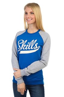 Толстовка классическая женская Skills Skills Classic Royal Blue/Grey