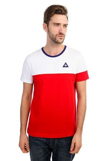 Футболка Le Coq Sportif Merrela Optical White/Pur Rouge