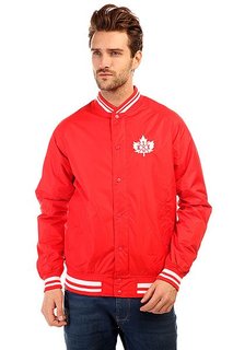 Бомбер K1X Leaf Varsity Jacket Red/White