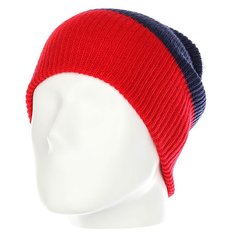 Шапка носок Neff Trio Beanie Red/Navy/White