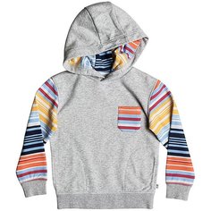 Толстовка классическая детская Quiksilver Swellhoodieboy Light Grey Heather