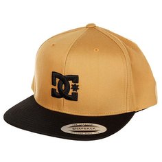 Бейсболка с прямым козырьком DC Snappy Amber Gold