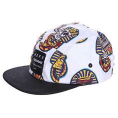 Бейсболка пятипанелька Neff Goon Squad Camper White