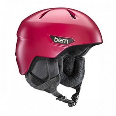 Шлем для сноуборда женский Bern Bristow Satin Cranberry Red/Black Canvas Liner