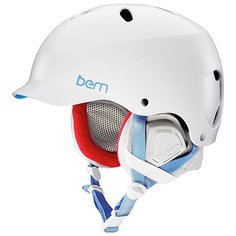 Шлем для сноуборда женский Bern Lenox White/Grey Premium Liner